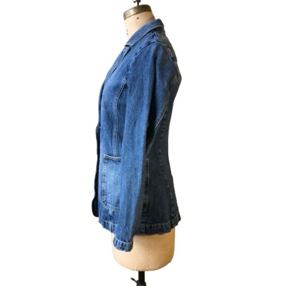 Vintage Y2K United Color of Benetton denim jacket blazer - Picture 5 of 16